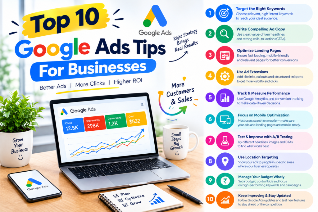 Top 10 Google Ads Tips For Businesses